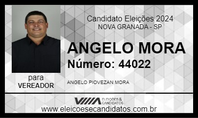 Candidato ANGELO MORA 2024 - NOVA GRANADA - Eleições