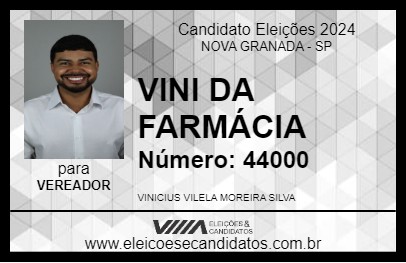 Candidato VINI DA FARMÁCIA 2024 - NOVA GRANADA - Eleições