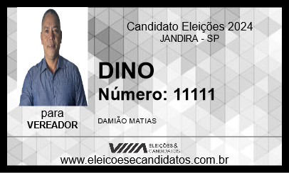 Candidato DINO 2024 - JANDIRA - Eleições