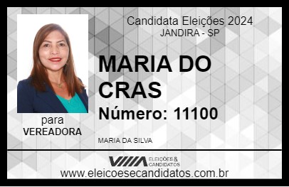 Candidato MARIA DA SILVA 2024 - JANDIRA - Eleições