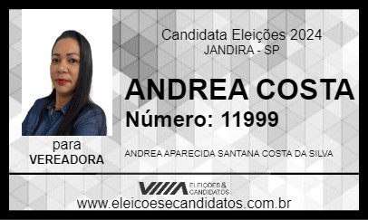 Candidato ANDREA COSTA 2024 - JANDIRA - Eleições