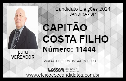 Candidato CAPITÃO COSTA FILHO 2024 - JANDIRA - Eleições