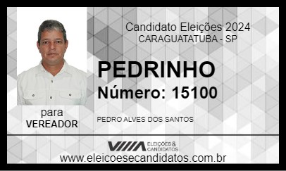 Candidato PEDRINHO 2024 - CARAGUATATUBA - Eleições