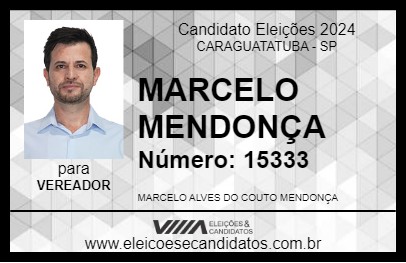 Candidato MARCELO MENDONÇA 2024 - CARAGUATATUBA - Eleições