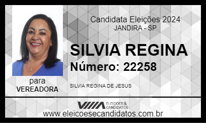 Candidato SILVIA REGINA 2024 - JANDIRA - Eleições