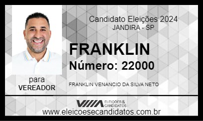 Candidato FRANKLIN 2024 - JANDIRA - Eleições