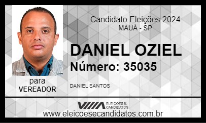 Candidato DANIEL OZIEL 2024 - MAUÁ - Eleições