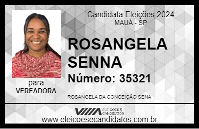 Candidato ROSANGELA SENNA 2024 - MAUÁ - Eleições