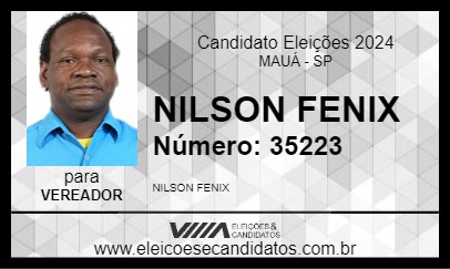 Candidato NILSON FENIX 2024 - MAUÁ - Eleições