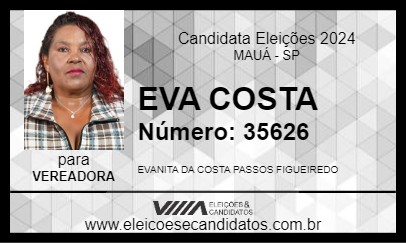 Candidato EVA COSTA 2024 - MAUÁ - Eleições