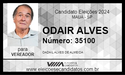 Candidato ODAIR ALVES 2024 - MAUÁ - Eleições