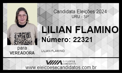 Candidato LILIAN FLAMINO 2024 - URU - Eleições