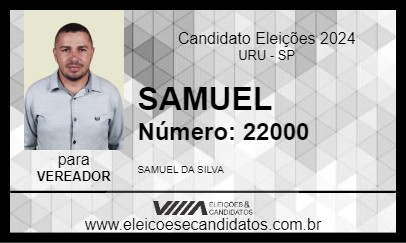 Candidato SAMUEL 2024 - URU - Eleições