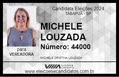 Candidato MICHELE LOUZADA 2024 - TABAPUÃ - Eleições