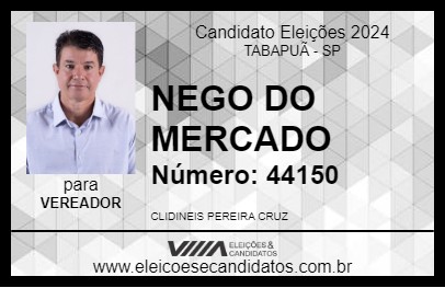 Candidato NEGO DO MERCADO 2024 - TABAPUÃ - Eleições