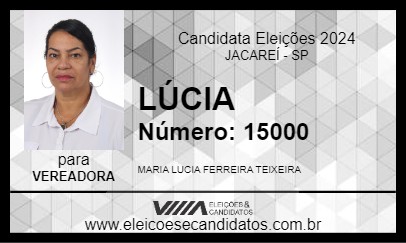 Candidato LÚCIA 2024 - JACAREÍ - Eleições