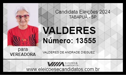 Candidato VALDERES 2024 - TABAPUÃ - Eleições