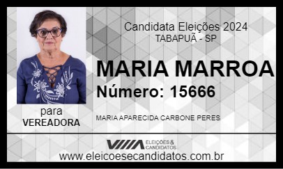 Candidato MARIA MARROA 2024 - TABAPUÃ - Eleições