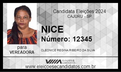 Candidato NICE 2024 - CAJURU - Eleições