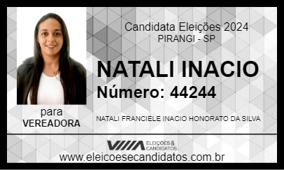 Candidato NATALI INACIO 2024 - PIRANGI - Eleições