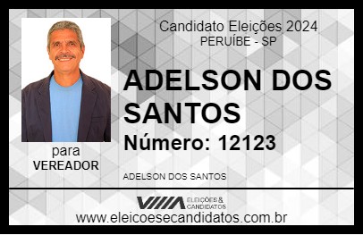 Candidato ADELSON DOS SANTOS 2024 - PERUÍBE - Eleições