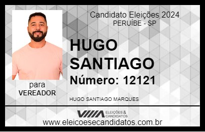 Candidato HUGO SANTIAGO 2024 - PERUÍBE - Eleições