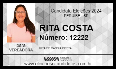 Candidato RITA COSTA 2024 - PERUÍBE - Eleições