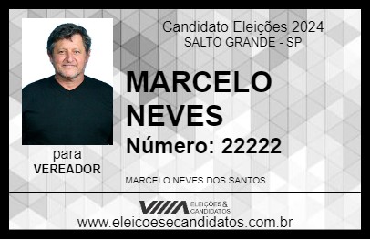 Candidato MARCELO NEVES 2024 - SALTO GRANDE - Eleições