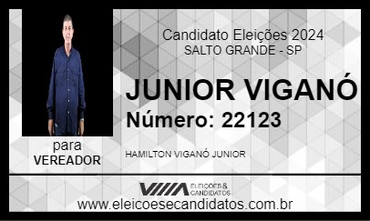 Candidato JUNIOR VIGANÓ 2024 - SALTO GRANDE - Eleições