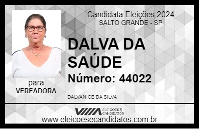 Candidato DALVA 2024 - SALTO GRANDE - Eleições