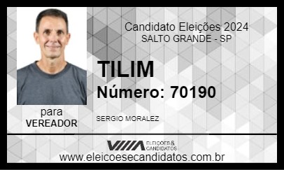 Candidato TILIM 2024 - SALTO GRANDE - Eleições