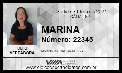 Candidato MARINA 2024 - GÁLIA - Eleições