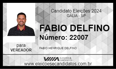 Candidato FABIO DELFINO 2024 - GÁLIA - Eleições