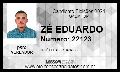 Candidato ZÉ EDUARDO 2024 - GÁLIA - Eleições