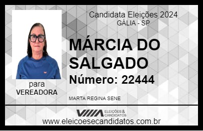 Candidato MÁRCIA DO SALGADO 2024 - GÁLIA - Eleições