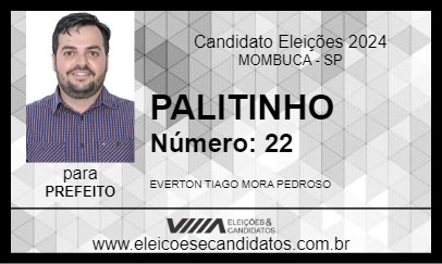 Candidato PALITINHO 2024 - MOMBUCA - Eleições