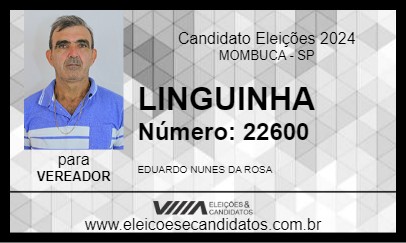 Candidato LINGUINHA 2024 - MOMBUCA - Eleições