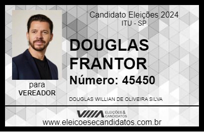 Candidato DOUGLAS FRANTOR 2024 - ITU - Eleições