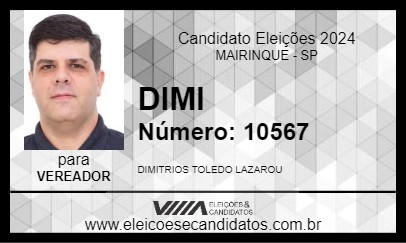 Candidato DIMI 2024 - MAIRINQUE - Eleições