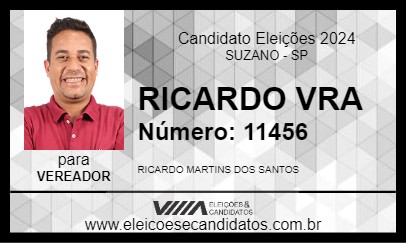 Candidato RICARDO VRA 2024 - SUZANO - Eleições