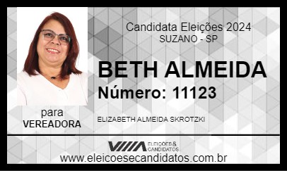 Candidato BETH ALMEIDA 2024 - SUZANO - Eleições