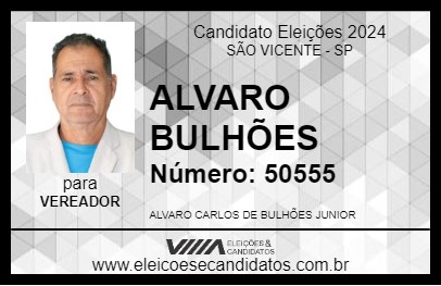 Candidato ALVARO BULHÕES 2024 - SÃO VICENTE - Eleições