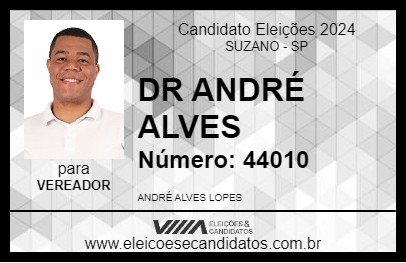 Candidato DR ANDRÉ ALVES 2024 - SUZANO - Eleições