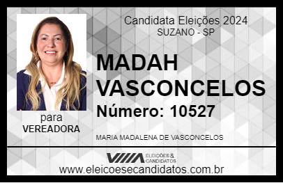 Candidato MADAH VASCONCELOS 2024 - SUZANO - Eleições