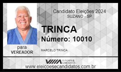 Candidato TRINCA 2024 - SUZANO - Eleições