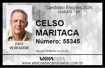 Candidato CELSO MARITACA 2024 - IGARATÁ - Eleições