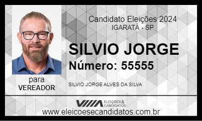 Candidato SILVIO JORGE 2024 - IGARATÁ - Eleições