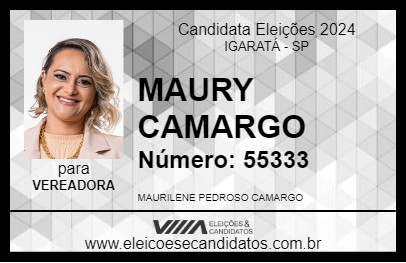 Candidato MAURY CAMARGO 2024 - IGARATÁ - Eleições