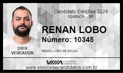 Candidato RENAN LOBO 2024 - IGARATÁ - Eleições