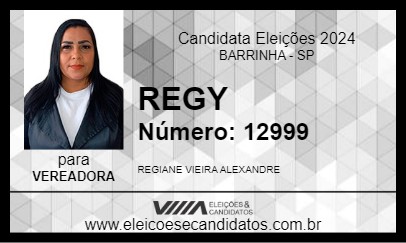 Candidato REGY 2024 - BARRINHA - Eleições